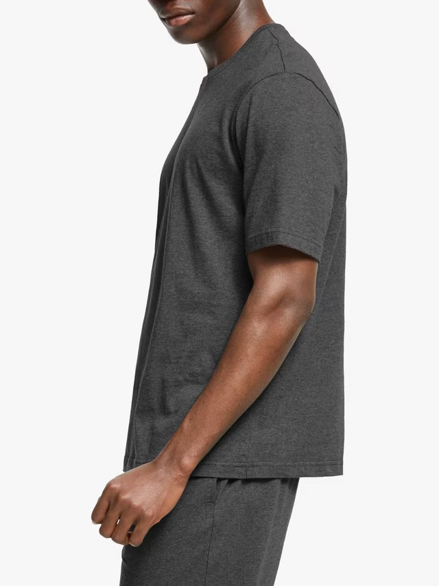 SALEM-Short Sleeve Organic Cotton Lounge Top