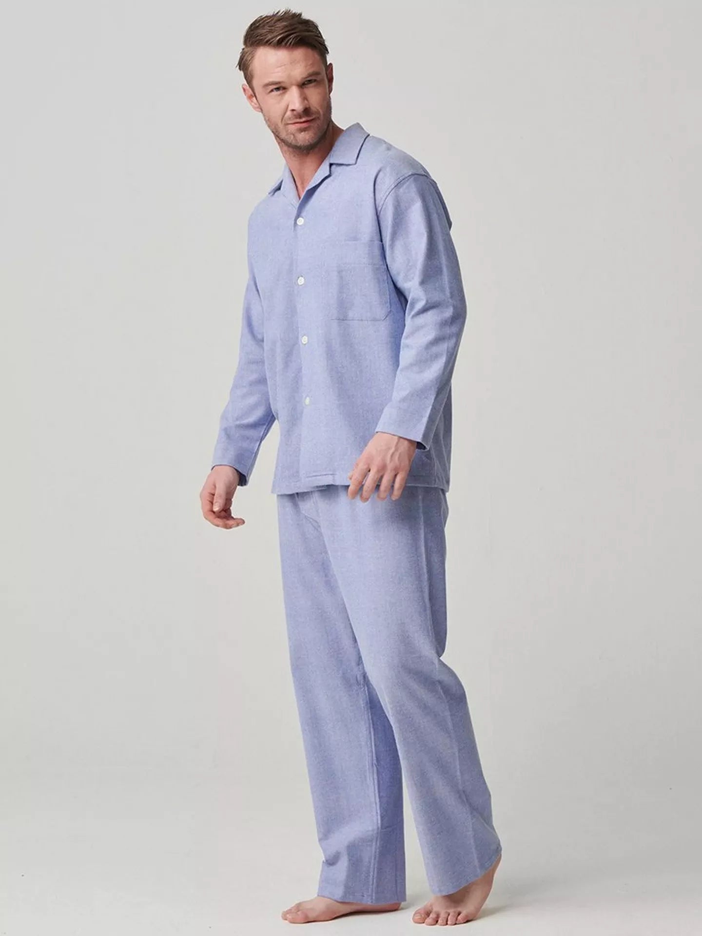 SALEM-Herringbone Brushed Cotton Pyjamas